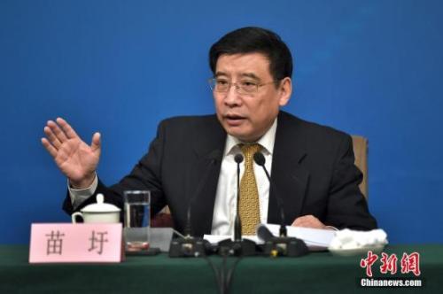 資料圖：苗圩。<a target='_blank' href='http://www.chinanews.com/'>中新社</a>記者金碩攝